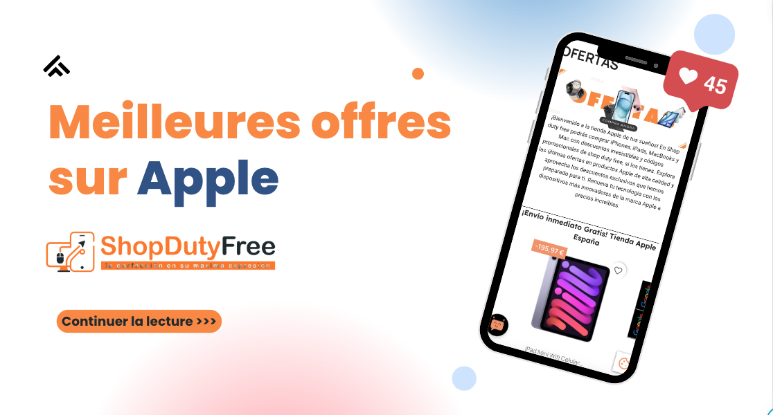 Découvrez les meilleures offres sur Apple dans Shop Duty Free !