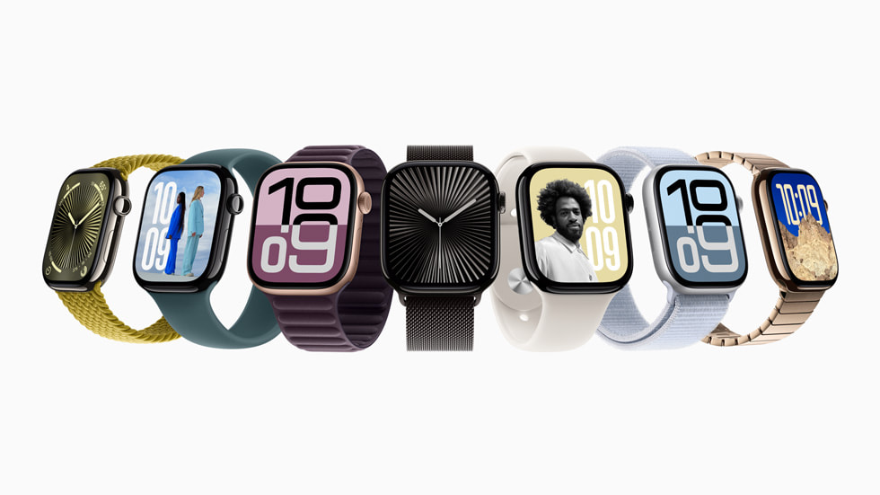 Nouvelle Apple Watch 10, désormais disponible en titane.