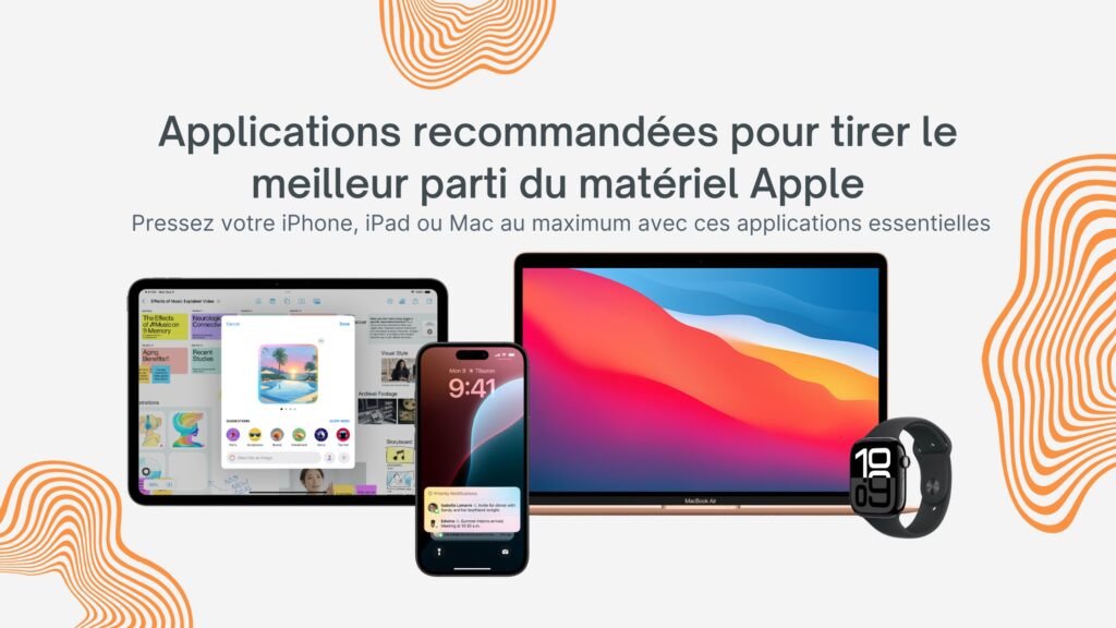 Recommandations d'applications pour maximiser les performances du matériel Apple