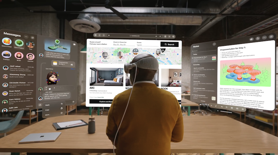 Espaces de Travail Apple Vision Pro