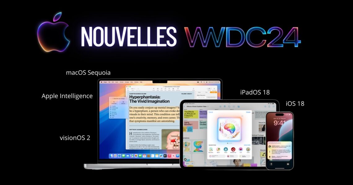 Nouveautés Apple à la WWDC 2024