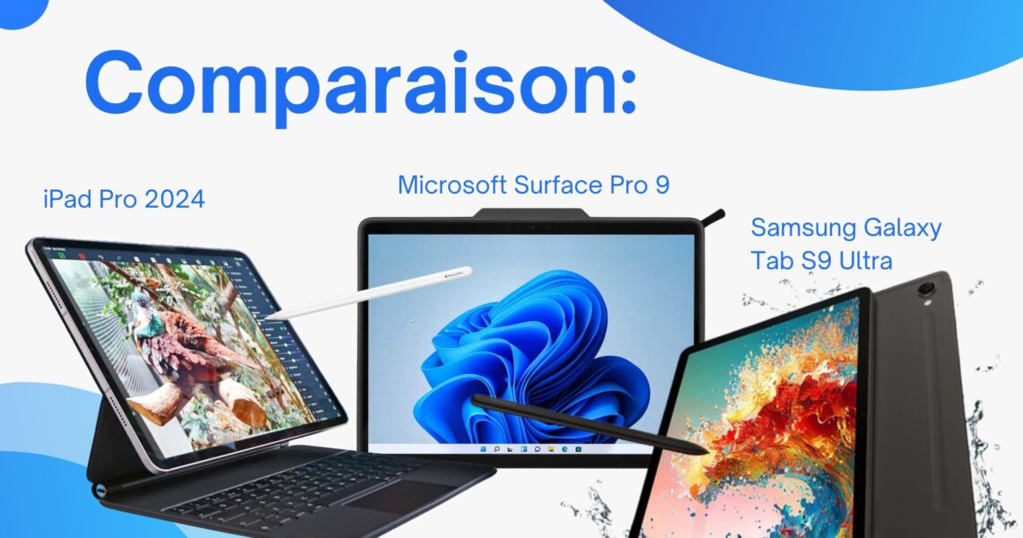 Comparaison de l'iPad Pro M4 avec Samsung et Microsoft
